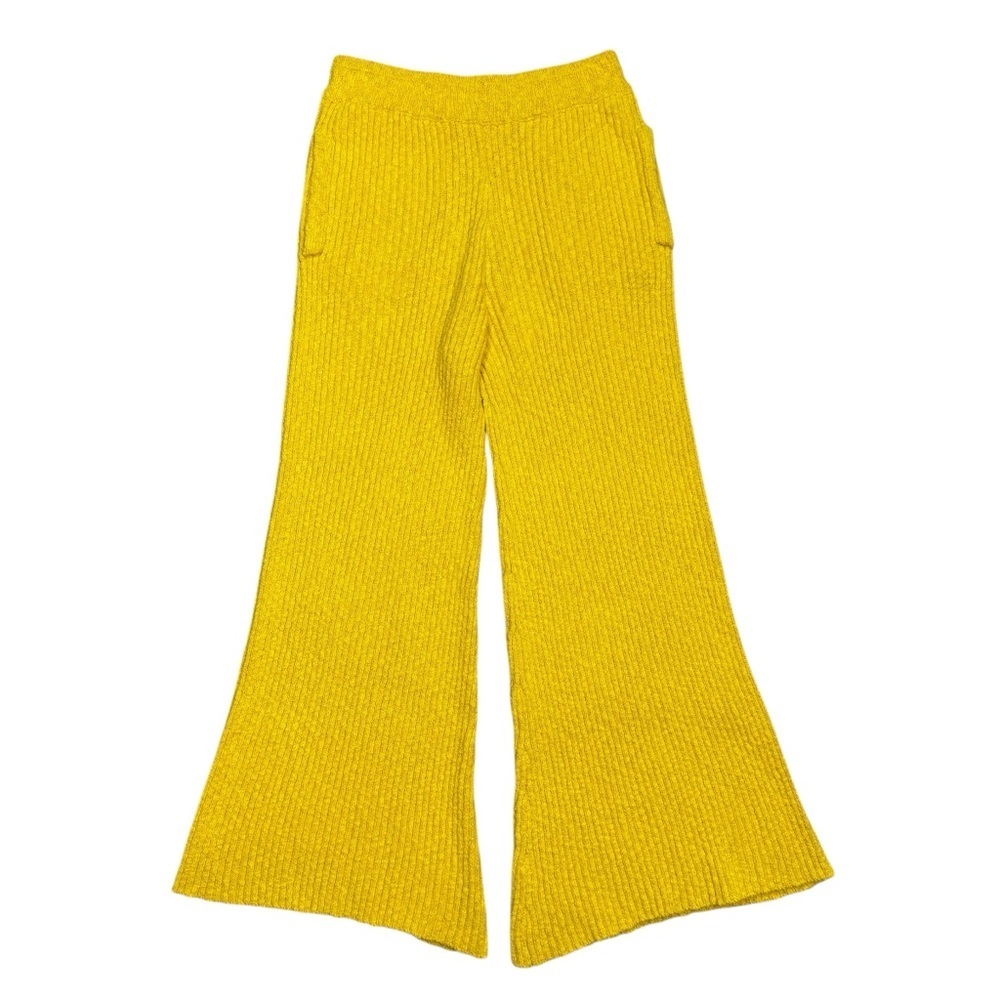 NWT New $108 Free People Beach Yellow Adelaide Sweater Set Size S - Picture 3 of 9